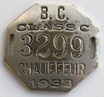 Ron Garay Collection - Class 'C' Badge